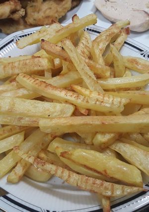 Una foto de Papas fritas sin aceite