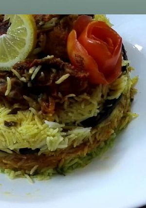 صورة لوصفة مقلوبة دجاج