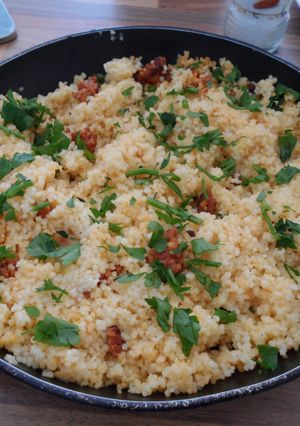 A picture of Chorizo couscous.