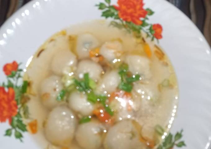 Cara Membuat Baso Aci kuah pedas yang Bikin Ngiler