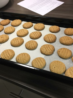 Una foto de Galletas crema de cacahuete