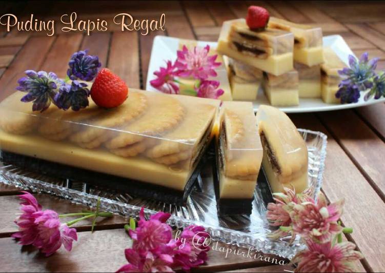 Resep Puding Lapis Regal (double coklat) oleh dapurkirana Cookpad