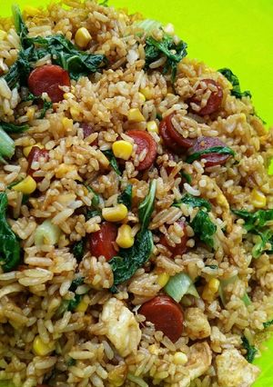 Foto resep Nasi goreng sosis (non MSG)
