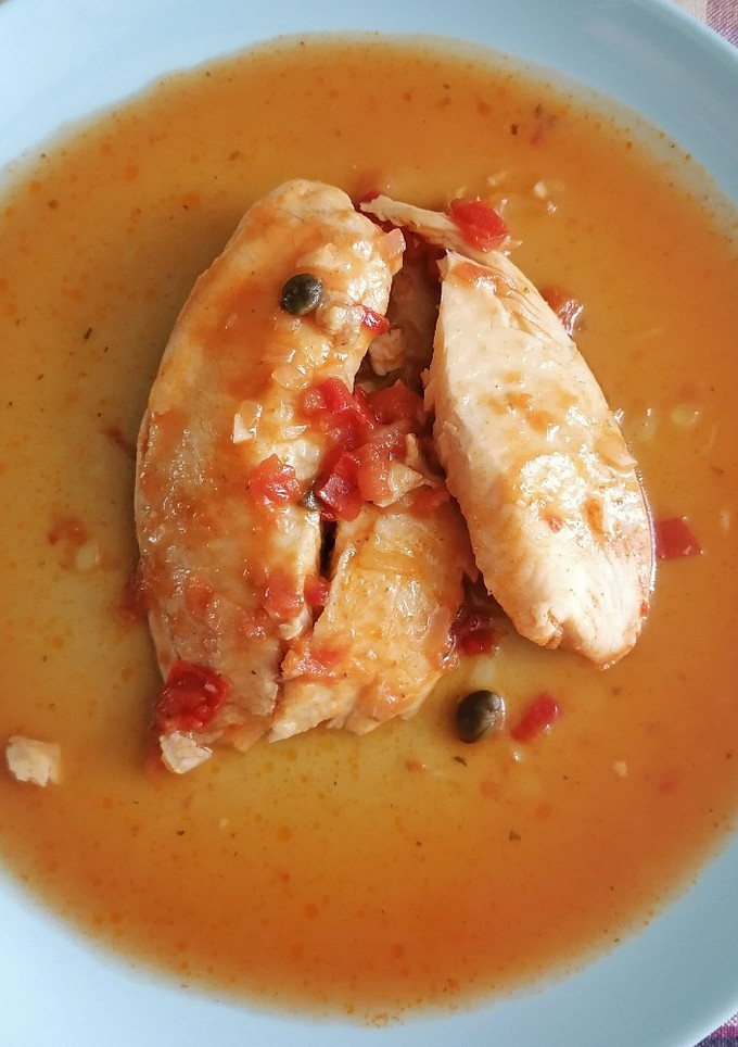Una foto de Pescado a la mexicana 🇲🇽 🐟