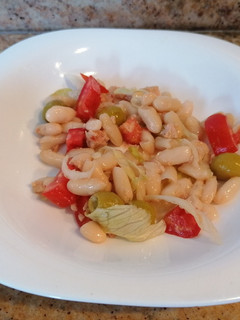 Una foto de Ensalada de alubias