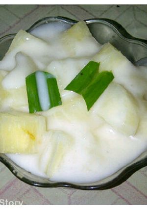 Foto resep Singkong thailand fla susu.