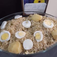 Aloo Mattar ka pulao A picture of Aloo Mattar ka pulao.