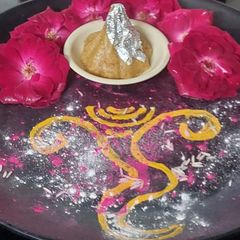 A picture of MILK HALWA- MILK CAKE MODAK.