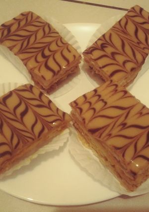 Une photo de Mini Mille feuilles au caramel