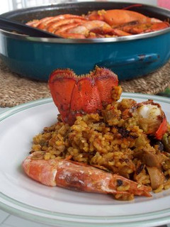 Una foto de Arroz con bogavante para "el día de la madre"