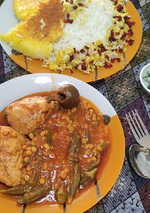 عکسی از دستور خورشت بامیه