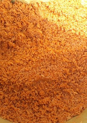 A picture of Party jollof rice.
