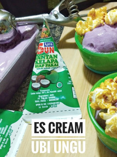 Foto resep Es cream ubi ungu