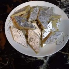 A picture of Kaju Katli Homemade.