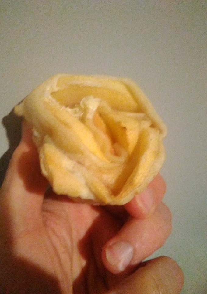 Una foto de Rosas de hojaldre y manzana