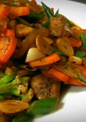 Foto resep Tumis Ayam Lada Hitam (Diet)