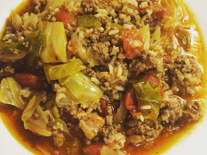 Recipe Beefy Cabbage rice soup the So Delicious You can take Joss in your mouth