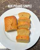 Kek Pisang Simple