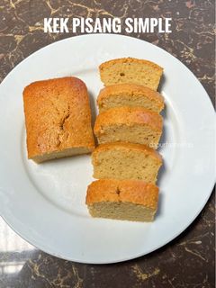 Gambar Kek Pisang Simple