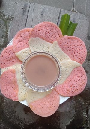 Foto resep Serabi Merah Putih