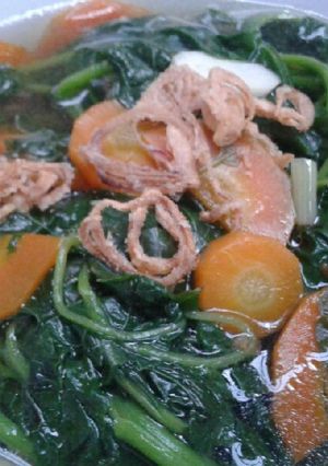 Foto resep Sayur bening bayam wortel