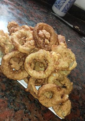 Una foto de Aros de Cebolla Fritos