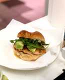 Hamburguesa de salmón