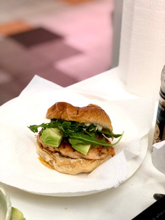 Una foto de Hamburguesa de salmón