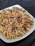 Oseng Taoge Jamur Kancing Cabe Ijo