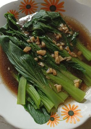 Foto resep Pak coy tumis bawang putih