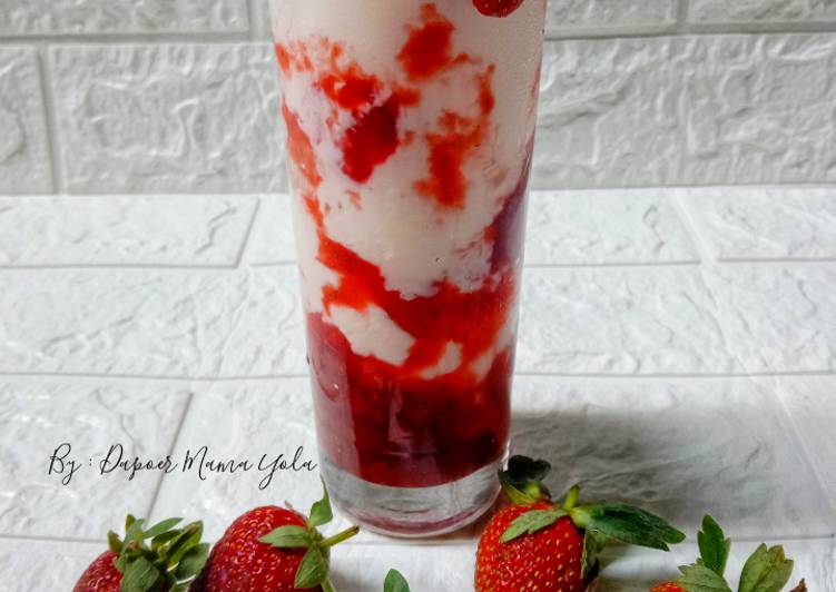 Cara Gampang Menyiapkan Korean Fresh Strawberry Milk Anti Gagal