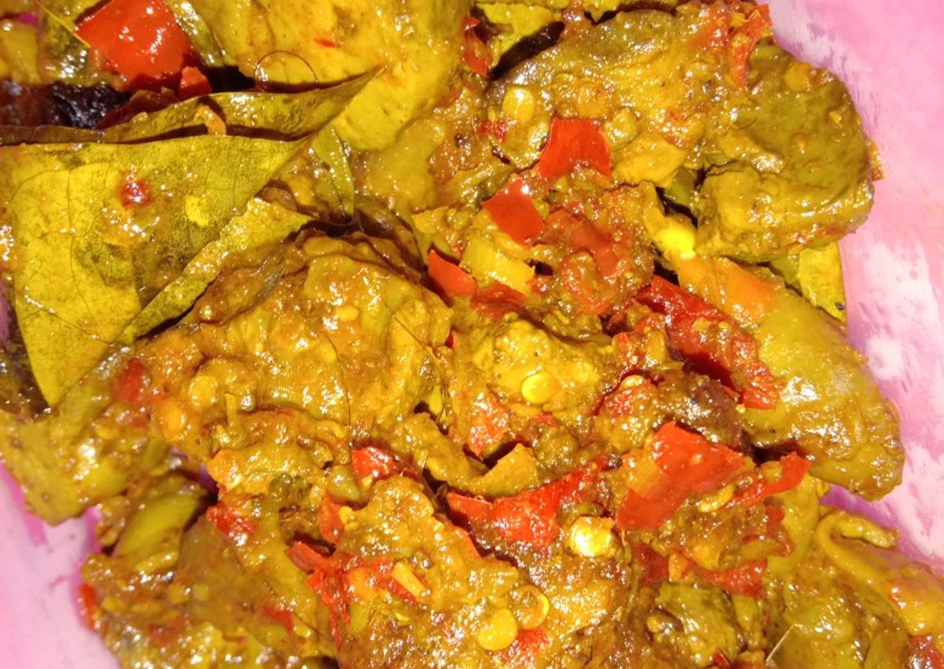 Ati ayam ungkep balado simple ~ ala anak kos
