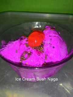 Foto resep Ice cream buah naga