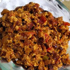 A picture of Paneer burji.