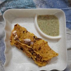 Besan chilla roll A picture of Besan chilla roll.