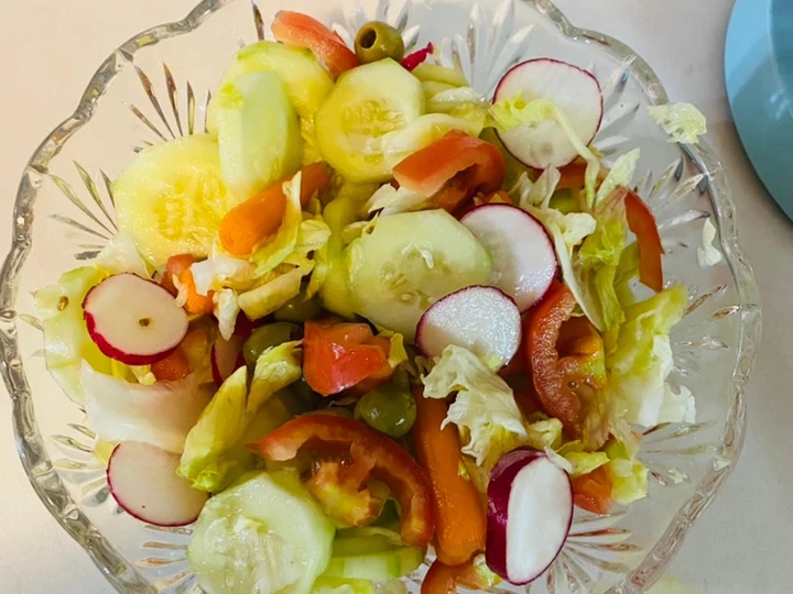 Easy Way Prepare Fresh mix salad 🥗 the Delicious Really delicious