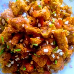 A picture of Bread poha.