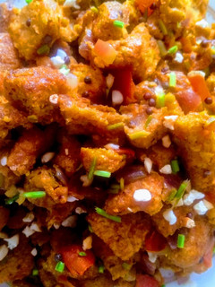 A picture of Bread poha.