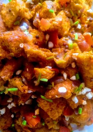 A picture of Bread poha.