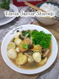 Foto resep Tumis Jamur Shimeji Coklat