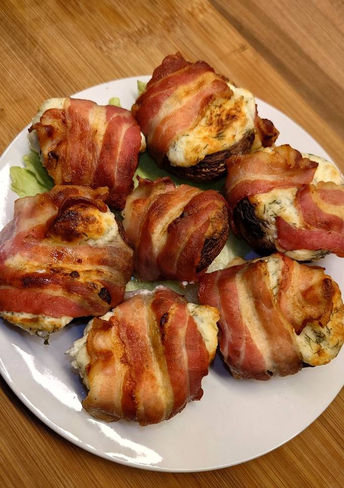 Шампіньйони в 🥓 беконі