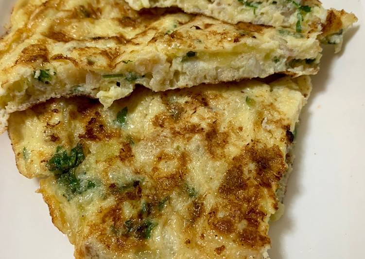 Tortilla de bacalao y calabacín