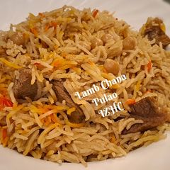 A picture of 🥘🍝Leftover Lamb Curry Pulao🍝🥘.