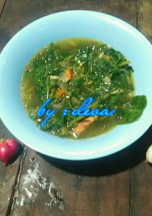 Foto resep Tumis Daun Ubi Kuah Lengkuas Deva #BikinRamadhanBerkesan