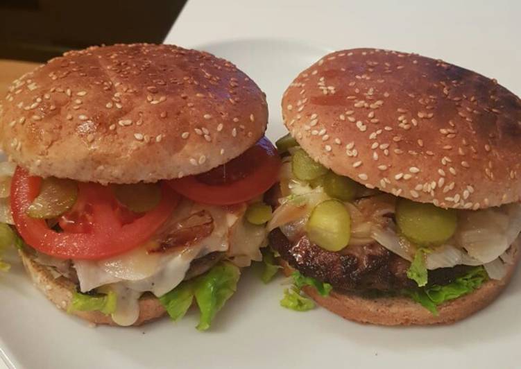 Hamburguesas caseras con pan integral