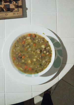 Una foto de Sopa de pira
