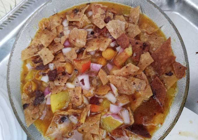 Recipe of Eric Ripert Khatiya wadi choley (gujrati style)