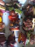 Brochetas de res
