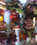 Brochetas de res