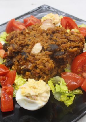 Foto principal de Migas con huevos rellenos